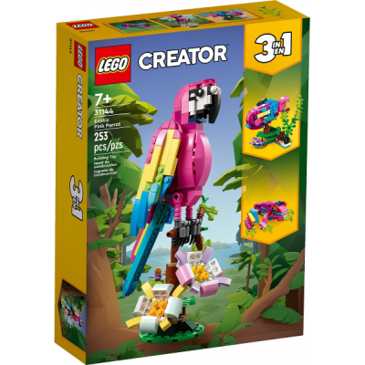 LEGO CREATOR Le perroquet exotique rose 2023